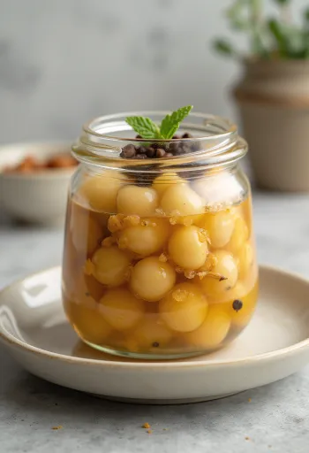 Søt-syrlig natto i glass