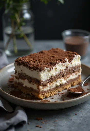 Viennetta Tiramisu iskake med kakao og sjokolade