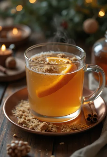 Cider med muskatnøtt i krus