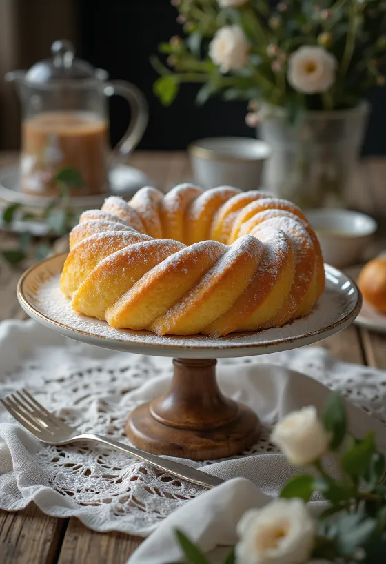 Ciambella italiensk formkake nybakt