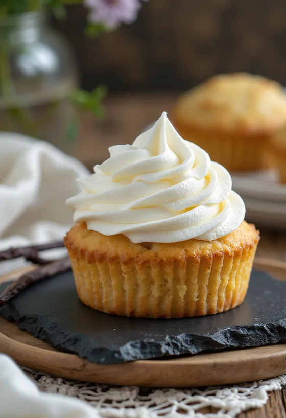 Nystekte sukkerfrie vaniljecupcakes