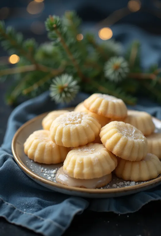 Myke honningkaker med glasur, i julestemning