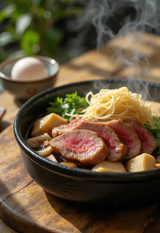 Beef Sukiyaki en japansk hot pot rett