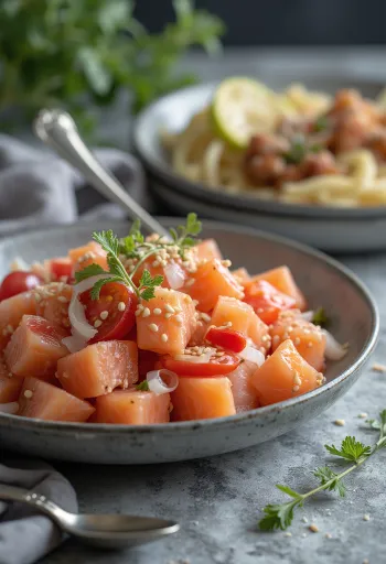 Lomi laks med koriander og lime