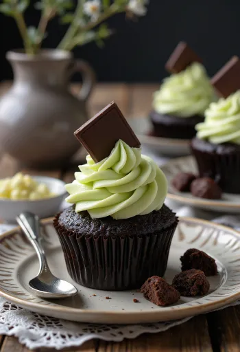 After Eight cupcake servert