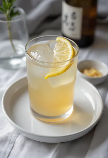Japansk sake-basert cider servert i glass