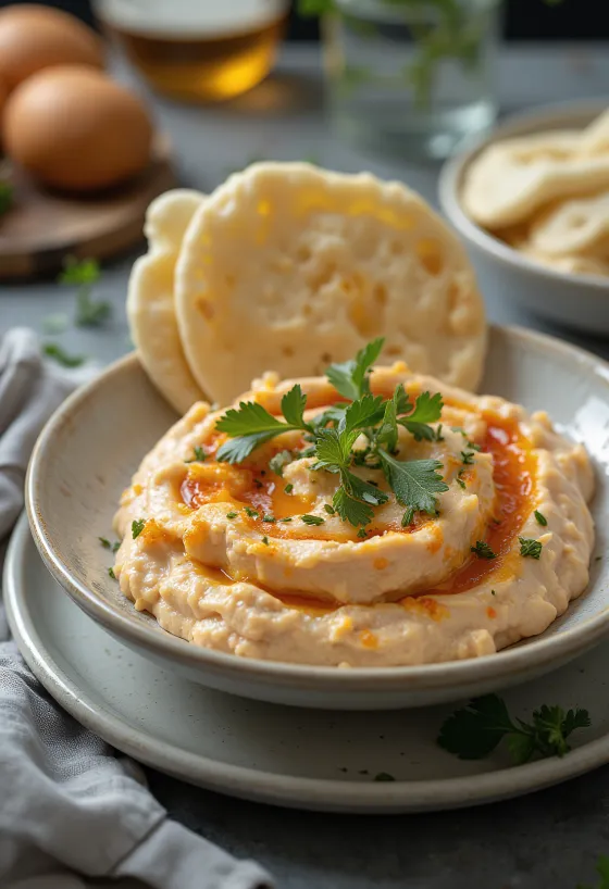Tirokafteri med persille, frisk yoghurt og fetaost