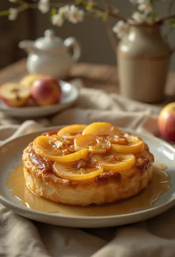 Klassisk Tarte Tatin med karamelliserte epler og sprø butterdeig