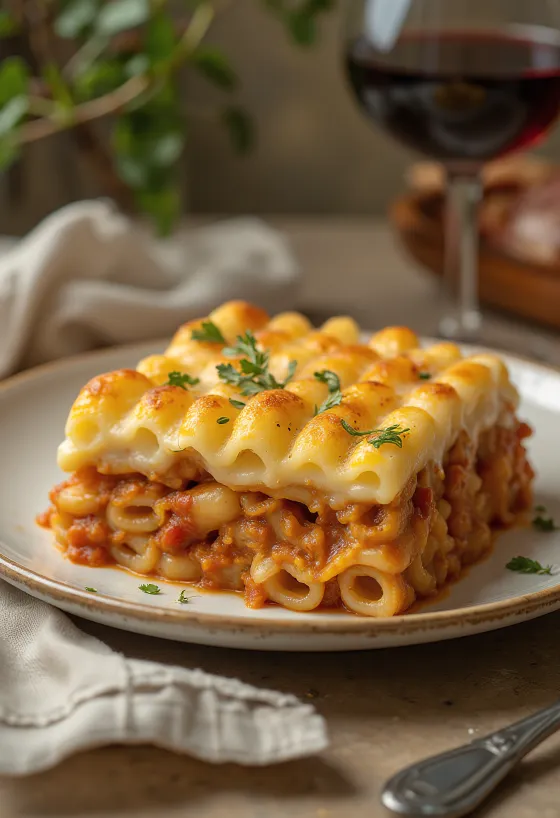 Pastitsio servert