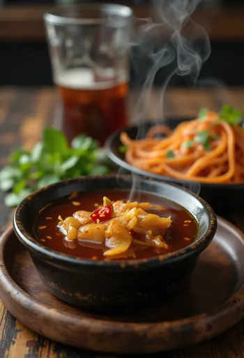 Karamellisert fiskesaus i gryte