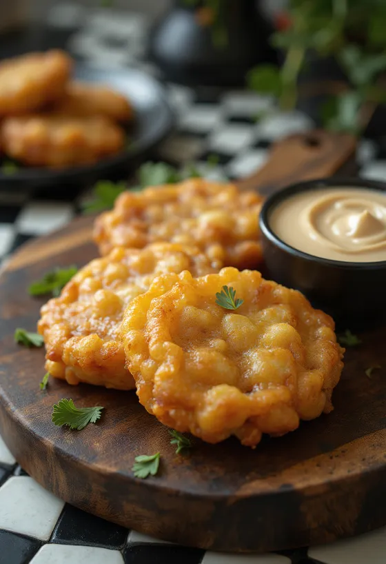 Nylaget Sabudana vada, sprø og krydrede tapiokaboller
