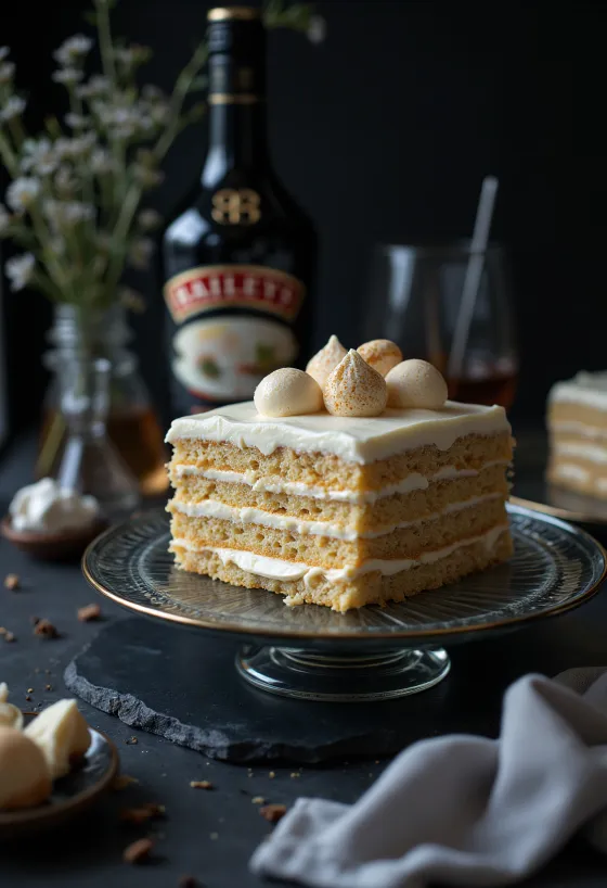 Baileyskake servert