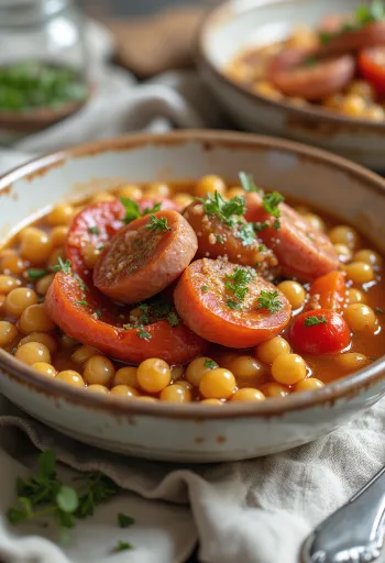 Lecsó med pølse og eggegraupen
