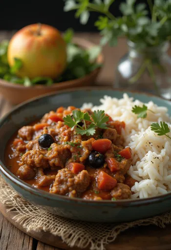 Picadillo servert