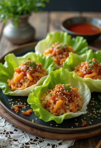 Kimchi Ssam, koreanske salat-wraps med kimchi