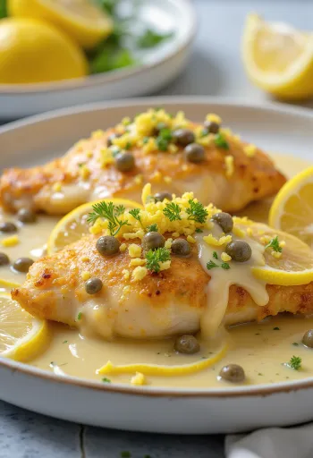 Piccata al Limone, sitronkyllingbryst med kaperssaus