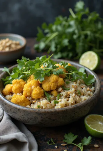 Buddha bowl med blomkål og quinoa