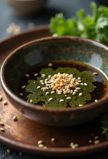 Wasabi-soyasaus i liten skål