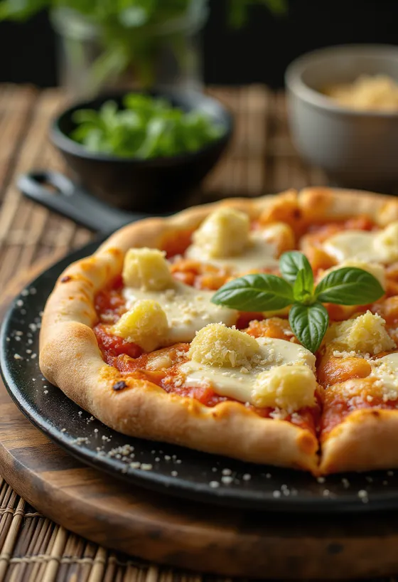 Pizza ai Carciofini med artisjokk og ost