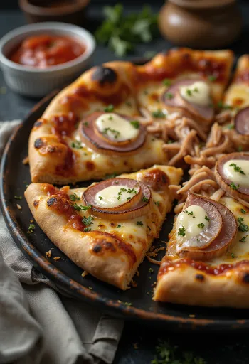Pizza Cubana servert
