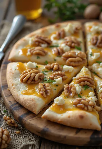 Pizza alle Noci med valnøtter og gorgonzola