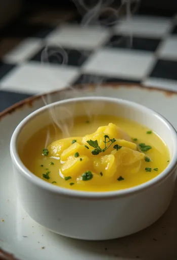 Urte- og smørsaus servert med grillet fisk