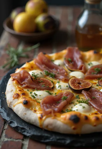 Pizza ai Fichi e Prosciutto med fiken og skinke