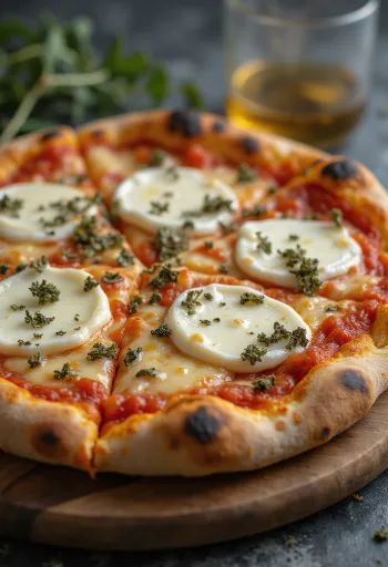 Pizza ai Formaggi di Capra med geitost og mozzarella